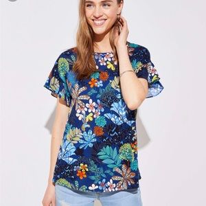 LOFT flutter sleeve tee